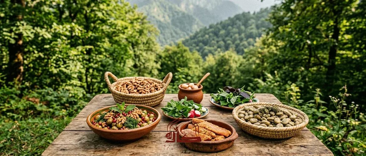 چاشنی های کنار غذا در گیلان: از اشپل شور تا ماست چکیده و باقلا خیس خورده